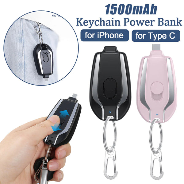 Mini Emergency Keychain Powerbank